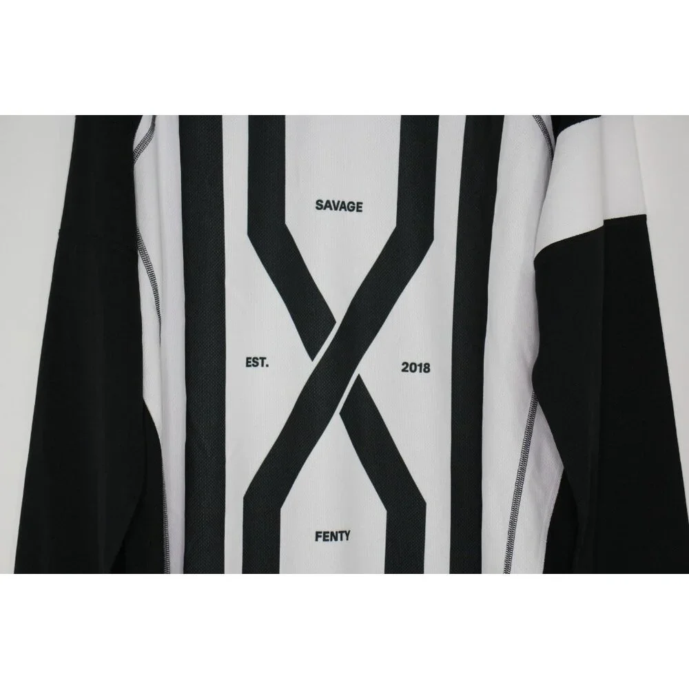 Savage x Fenty Sport Mens Large Jersey Type Spell Out Sweatshirt H924 - Picture 2 of 4